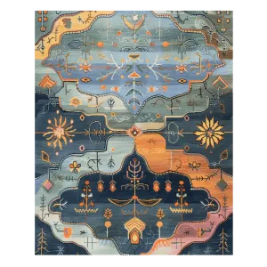 Wilderness Dreamscape Hand Knotted Rug