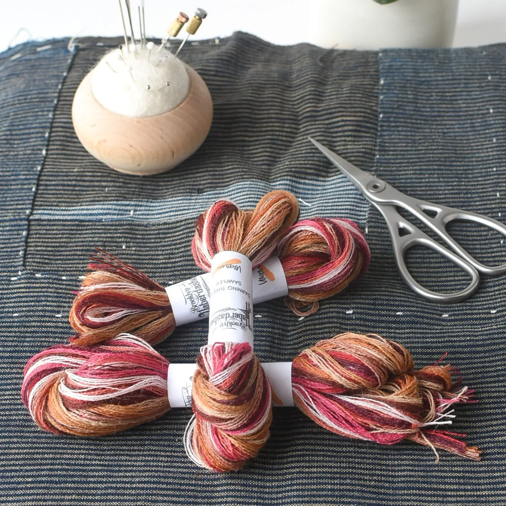 Wool Darning Thread Bundle - Warm