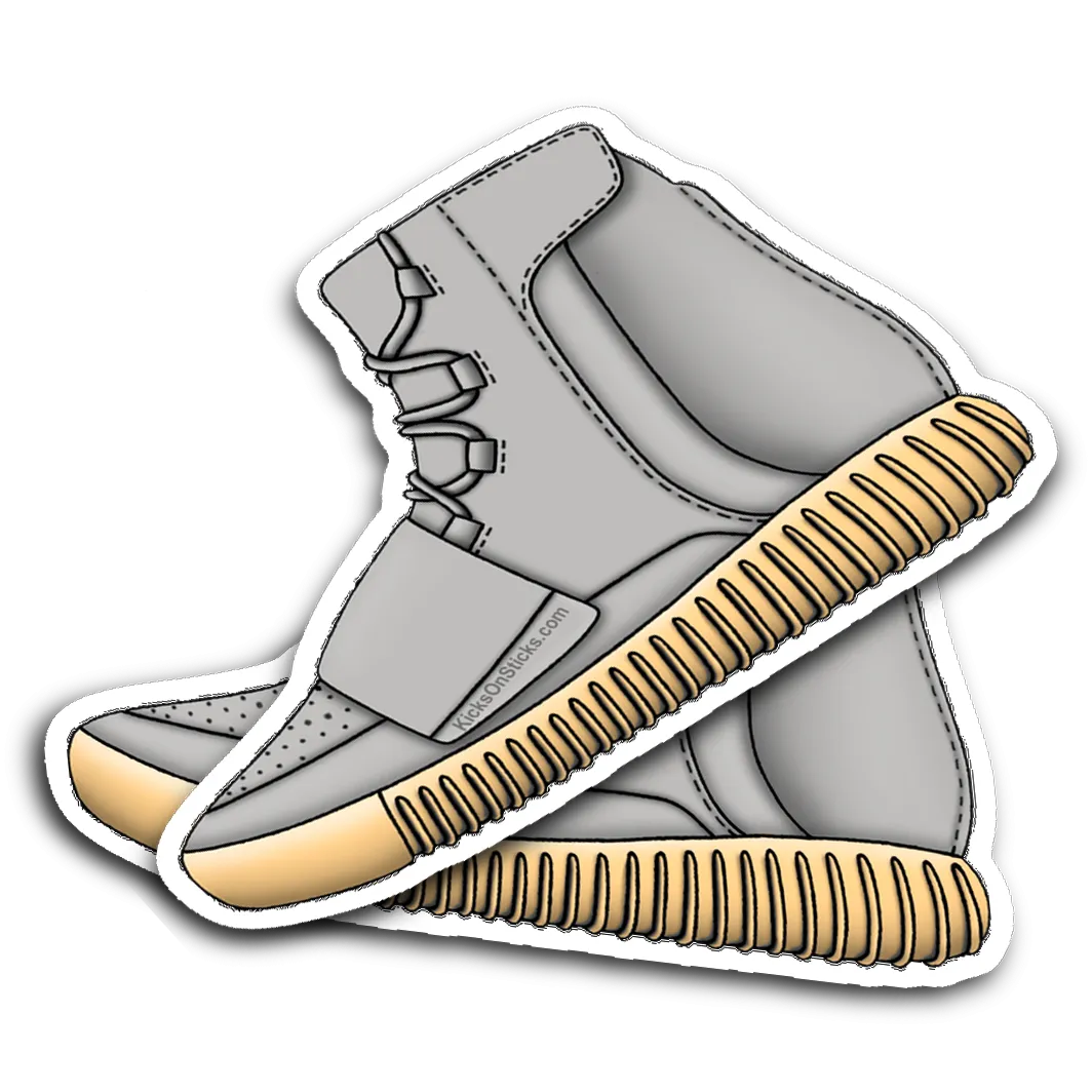 Yeezy 750 "Light Grey Glow" Sneaker Sticker