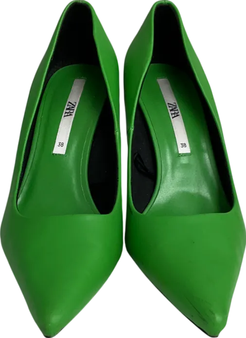 ZARA Emerald Green Heels UK 5 EU 38 👠
